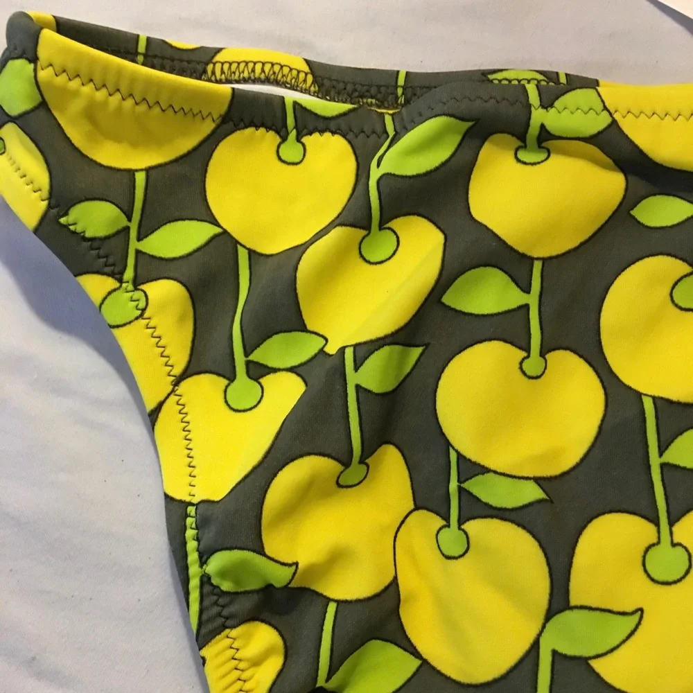 NWT yellow apple J Crew bikini bottoms szL - Picture 7 of 8